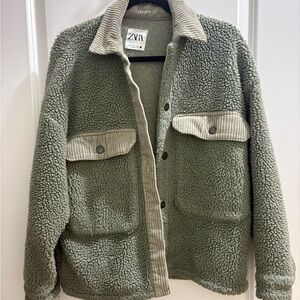 Green Sherpa Jacket